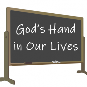 God's hand in our lives blackboard